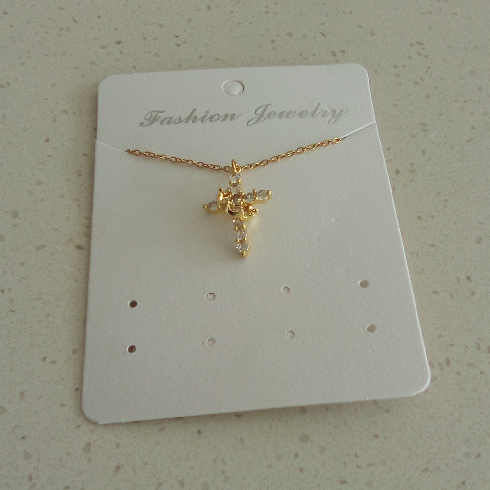 Gold Cross Pendant Necklace